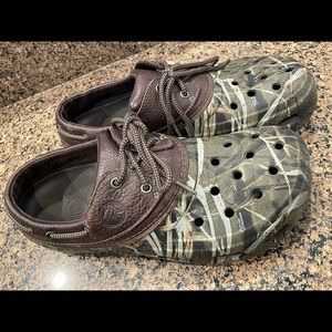 Men’s 12 Camo Islanders Sport Crocs